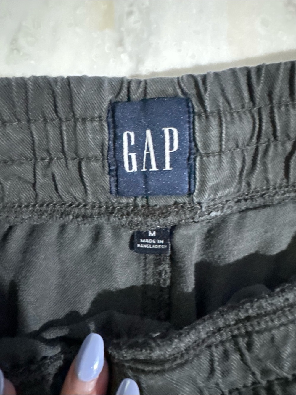 GAP Women’s Charcoal Grey Drawstring Pull On Jogger Pants size M - Picture 3 of 4